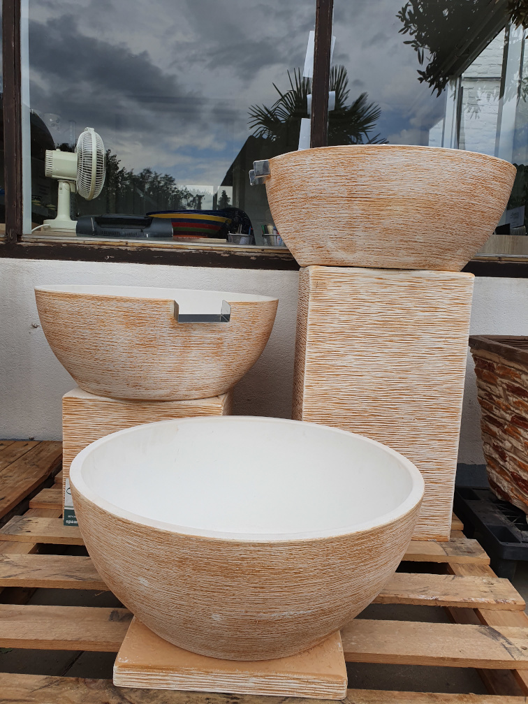 Water ornament Solan kleur naturel ocre